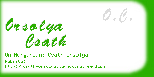 orsolya csath business card